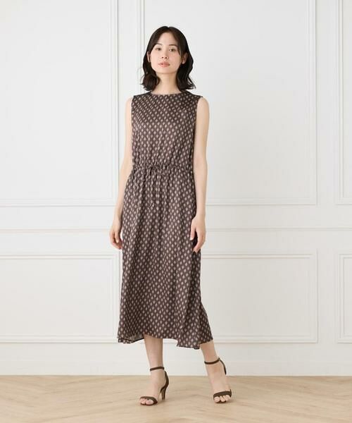 I.T.'S. international / イッツインターナショナル ミニ丈・ひざ丈ワンピース | ノースリーブギャザーワンピース | 詳細3