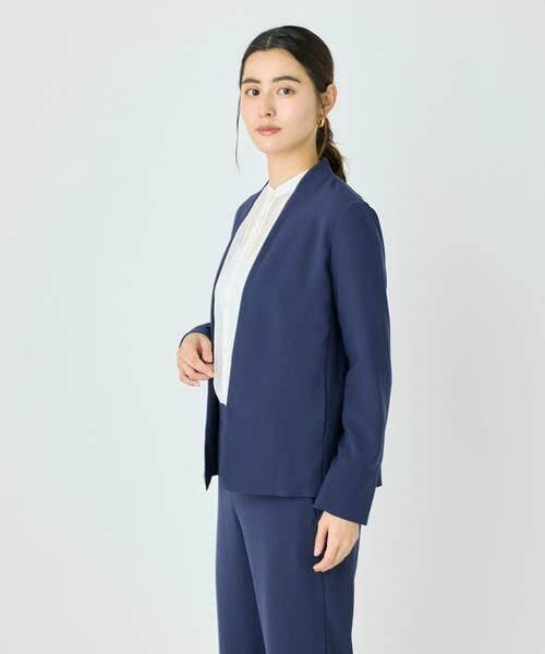 I.T.'S. international / イッツインターナショナル ノーカラージャケット | バックサテンノーカラージャケット | 詳細27