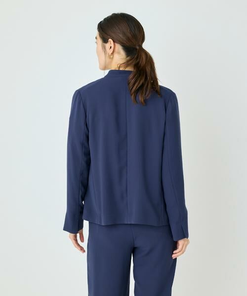 I.T.'S. international / イッツインターナショナル ノーカラージャケット | バックサテンノーカラージャケット | 詳細28