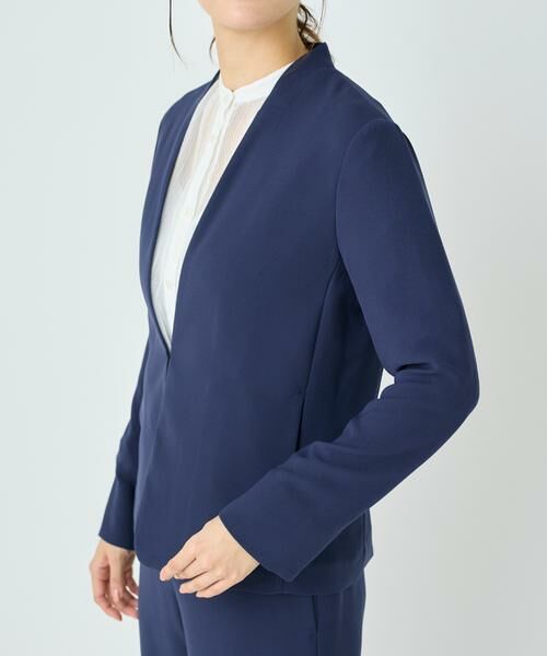 I.T.'S. international / イッツインターナショナル ノーカラージャケット | バックサテンノーカラージャケット | 詳細30