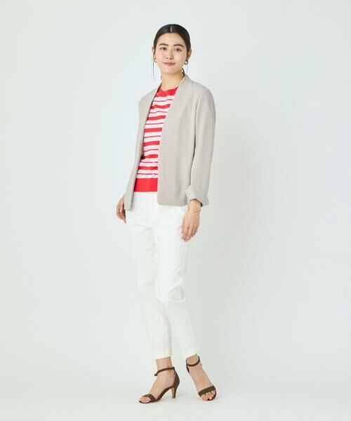 I.T.'S. international / イッツインターナショナル ノーカラージャケット | バックサテンノーカラージャケット | 詳細22