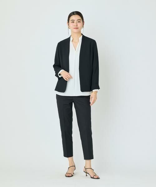 I.T.'S. international / イッツインターナショナル ノーカラージャケット | バックサテンノーカラージャケット | 詳細23