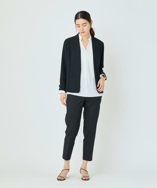 I.T.'S. international / イッツインターナショナル ノーカラージャケット | バックサテンノーカラージャケット | 詳細24