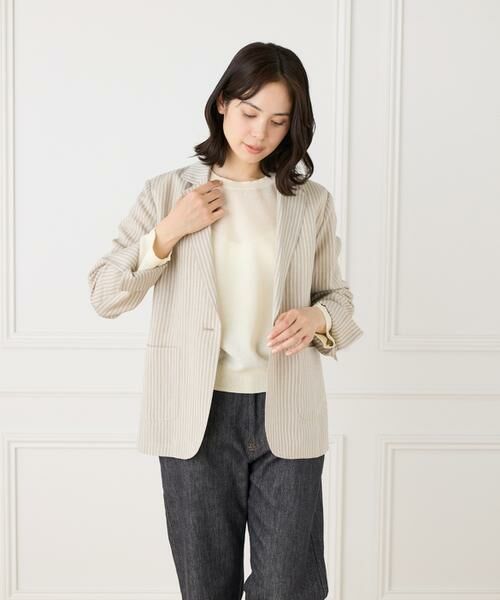 I.T.'S. international / イッツインターナショナル テーラードジャケット | テンセルリネンジャケット | 詳細8