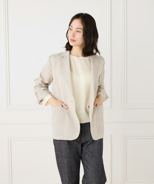 I.T.'S. international / イッツインターナショナル テーラードジャケット | テンセルリネンジャケット | 詳細17