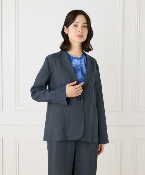 I.T.'S. international / イッツインターナショナル テーラードジャケット | テンセルリネンジャケット | 詳細19