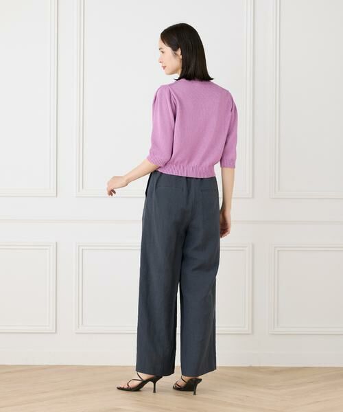 I.T.'S. international / イッツインターナショナル スラックス・ドレスパンツ | テンセルリネンセミワイドパンツ | 詳細18