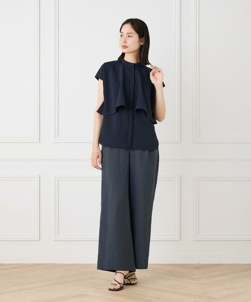 I.T.'S. international / イッツインターナショナル スラックス・ドレスパンツ | テンセルリネンセミワイドパンツ | 詳細19