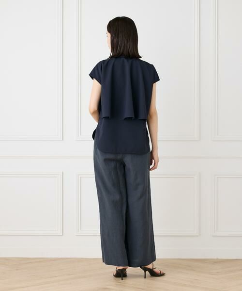 I.T.'S. international / イッツインターナショナル スラックス・ドレスパンツ | テンセルリネンセミワイドパンツ | 詳細22