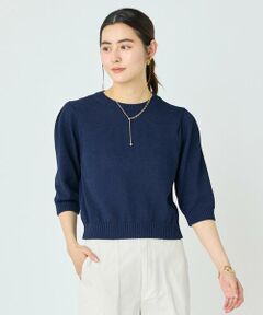 I.T.'S. international / イッツインターナショナル ニット・セーター | 5分袖ボリュームニットプルオーバー