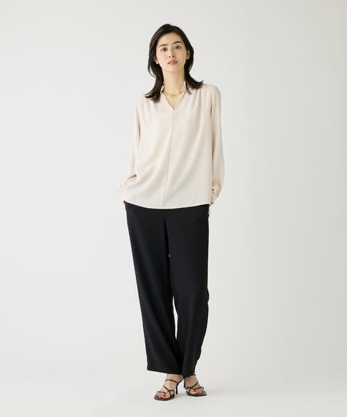 I.T.'S. international / イッツインターナショナル シャツ・ブラウス | バックサテンスタンドカラーブラウス | 詳細2