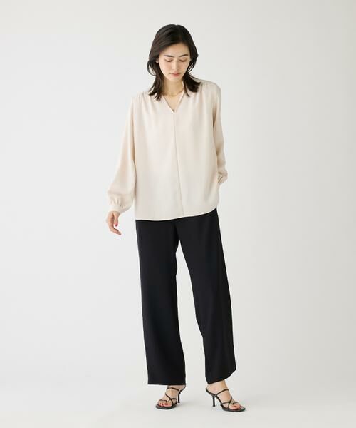 I.T.'S. international / イッツインターナショナル シャツ・ブラウス | バックサテンスタンドカラーブラウス | 詳細3
