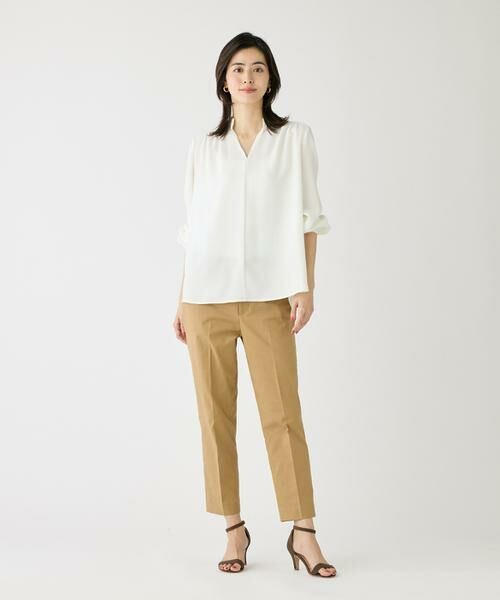 I.T.'S. international / イッツインターナショナル シャツ・ブラウス | バックサテンスタンドカラーブラウス | 詳細6