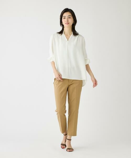 I.T.'S. international / イッツインターナショナル シャツ・ブラウス | バックサテンスタンドカラーブラウス | 詳細7