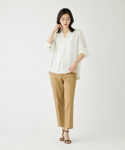 I.T.'S. international / イッツインターナショナル シャツ・ブラウス | バックサテンスタンドカラーブラウス | 詳細8