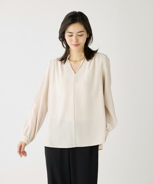 I.T.'S. international / イッツインターナショナル シャツ・ブラウス | バックサテンスタンドカラーブラウス | 詳細27