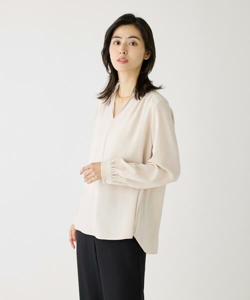 I.T.'S. international / イッツインターナショナル シャツ・ブラウス | バックサテンスタンドカラーブラウス | 詳細28