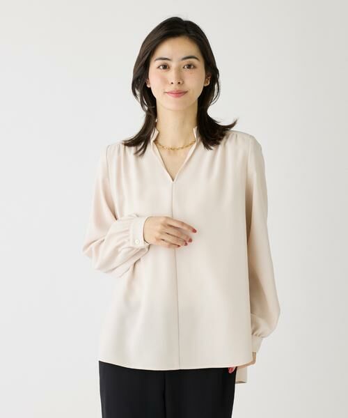 I.T.'S. international / イッツインターナショナル シャツ・ブラウス | バックサテンスタンドカラーブラウス | 詳細29
