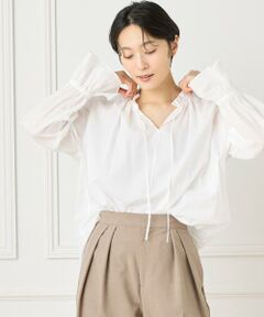 I.T.'S. international / イッツインターナショナル シャツ・ブラウス | フリルカラーギャザーブラウス