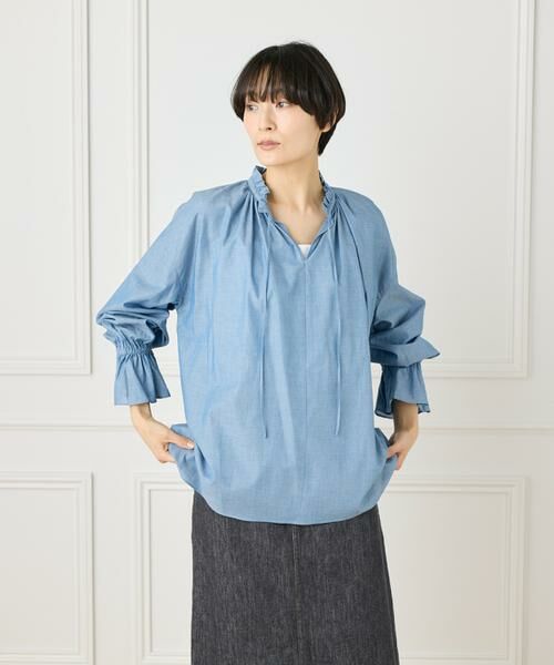 I.T.'S. international / イッツインターナショナル シャツ・ブラウス | フリルカラーギャザーブラウス | 詳細10
