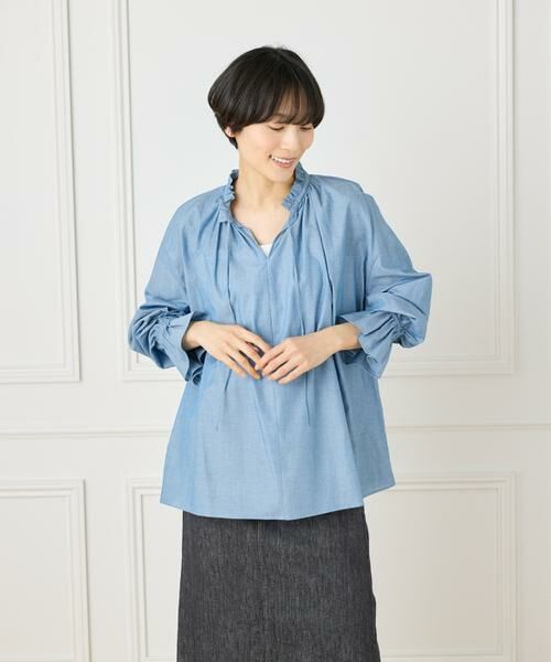 I.T.'S. international / イッツインターナショナル シャツ・ブラウス | フリルカラーギャザーブラウス | 詳細11