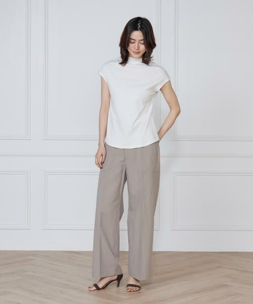 I.T.'S. international / イッツインターナショナル キャミソール・チューブトップ | ボトルネックカットソー《スビン綿MIXフライス》 | 詳細13