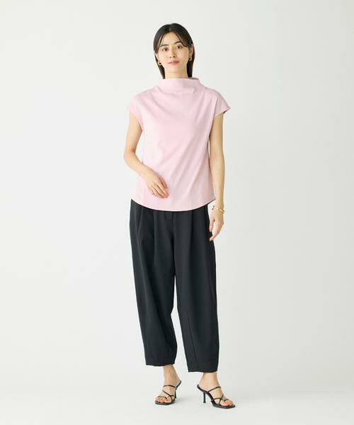 I.T.'S. international / イッツインターナショナル キャミソール・チューブトップ | ボトルネックカットソー《スビン綿MIXフライス》 | 詳細4