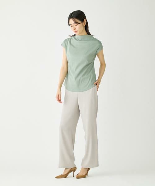 I.T.'S. international / イッツインターナショナル キャミソール・チューブトップ | ボトルネックカットソー《スビン綿MIXフライス》 | 詳細23