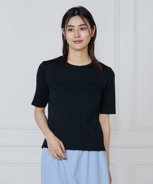 I.T.'S. international/イッツインターナショナル クルーネックTシャツ《スビン綿MIXフライス》 ブラック 11 I.T.'S. international/イッツインターナショナル クルーネックTシャツ《スビン綿MIXフライス》 ブラック 11