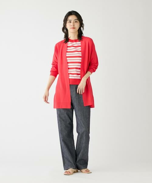 I.T.'S. international / イッツインターナショナル ニット・セーター | 5分袖ボーダークルーネックプルオーバー | 詳細9