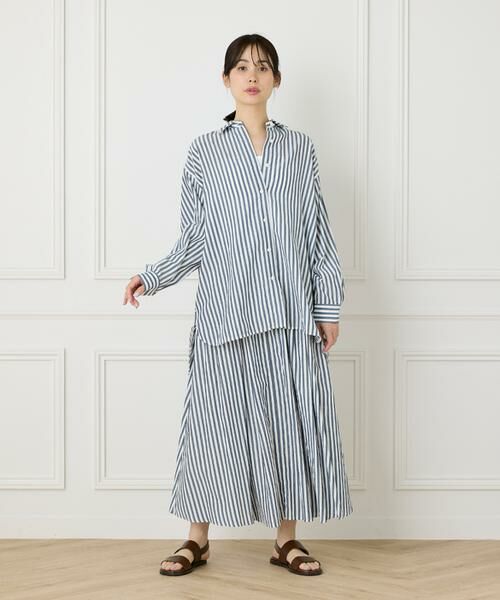 I.T.'S. international / イッツインターナショナル ロング・マキシ丈スカート | ドローコードギャザースカート | 詳細19