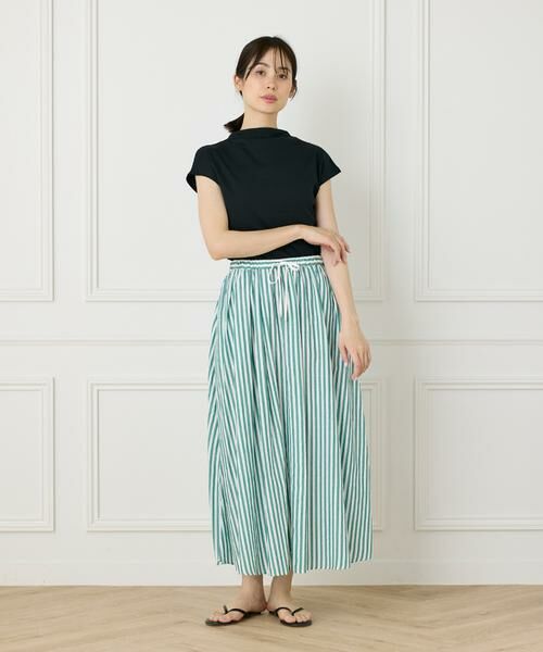 I.T.'S. international / イッツインターナショナル ロング・マキシ丈スカート | ドローコードギャザースカート | 詳細21