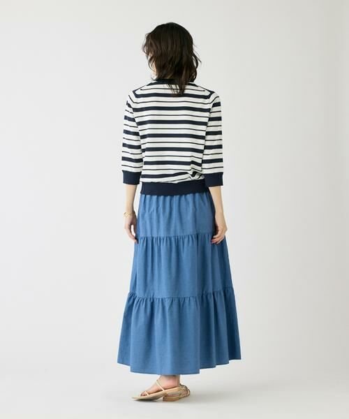 I.T.'S. international / イッツインターナショナル デニムスカート | ライトデニムティアードスカート | 詳細5