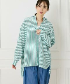 I.T.'S. international / イッツインターナショナル シャツ・ブラウス | ストライプオーバーサイズシャツ