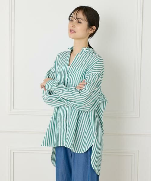 I.T.'S. international / イッツインターナショナル シャツ・ブラウス | ストライプオーバーサイズシャツ | 詳細14