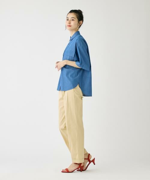 I.T.'S. international / イッツインターナショナル シャツ・ブラウス | ライトデニムワークポケットシャツ | 詳細3