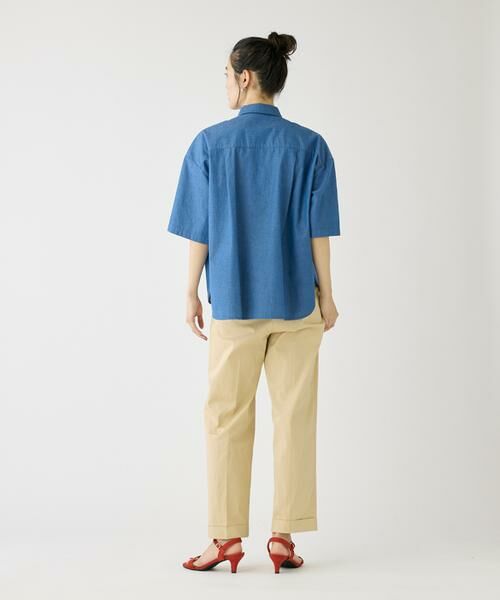 I.T.'S. international / イッツインターナショナル シャツ・ブラウス | ライトデニムワークポケットシャツ | 詳細4