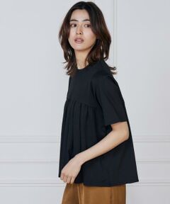 I.T.'S. international / イッツインターナショナル Tシャツ | タックギャザー切り替えトップス