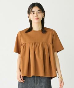 I.T.'S. international / イッツインターナショナル Tシャツ | タックギャザー切り替えトップス