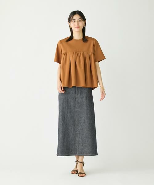 I.T.'S. international / イッツインターナショナル Tシャツ | タックギャザー切り替えトップス | 詳細6