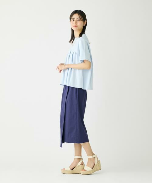 I.T.'S. international / イッツインターナショナル Tシャツ | タックギャザー切り替えトップス | 詳細19