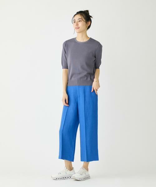 I.T.'S. international / イッツインターナショナル ニット・セーター | クルーネック5分袖ニット《ガスコットン》 | 詳細18