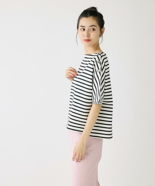 I.T.'S. international / イッツインターナショナル Tシャツ | ボタンポイントドルマンスリーブプルオーバー | 詳細11