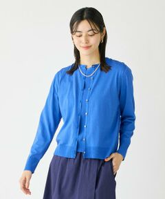 I.T.'S. international / イッツインターナショナル カーディガン・ボレロ | クルーネックカーディガン《ガスコットン》