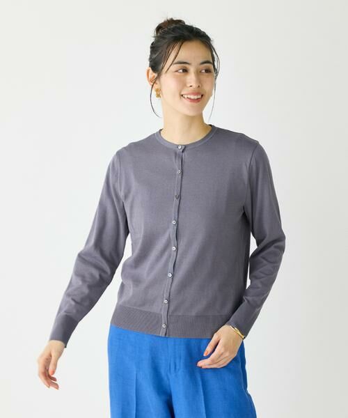 I.T.'S. international / イッツインターナショナル カーディガン・ボレロ | クルーネックカーディガン《ガスコットン》 | 詳細1