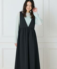 I.T.'S. international / イッツインターナショナル ミニ丈・ひざ丈ワンピース | Vラインワンピース