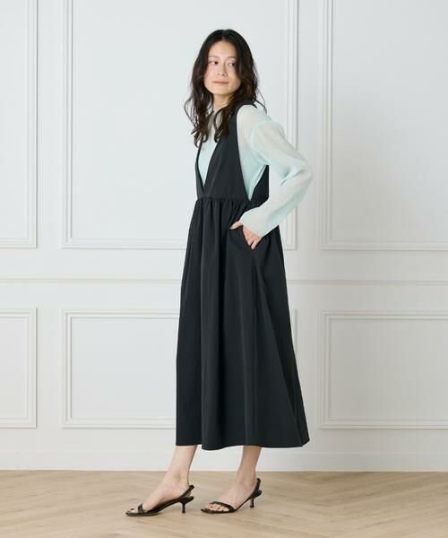 I.T.'S. international / イッツインターナショナル ミニ丈・ひざ丈ワンピース | Vラインワンピース | 詳細11
