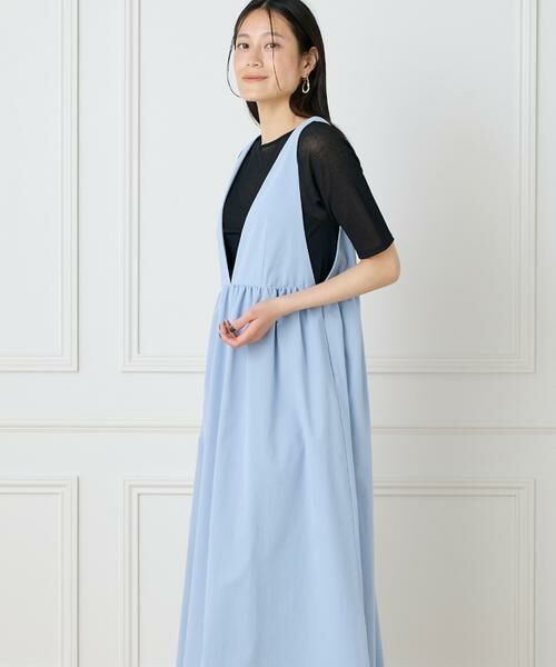 I.T.'S. international / イッツインターナショナル ミニ丈・ひざ丈ワンピース | Vラインワンピース | 詳細14