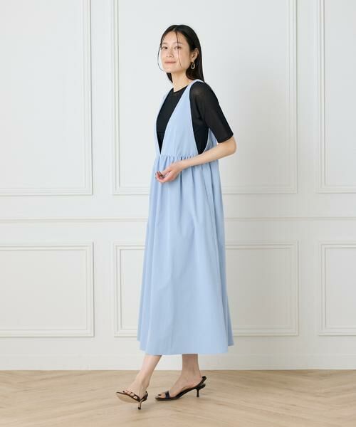 I.T.'S. international / イッツインターナショナル ミニ丈・ひざ丈ワンピース | Vラインワンピース | 詳細3