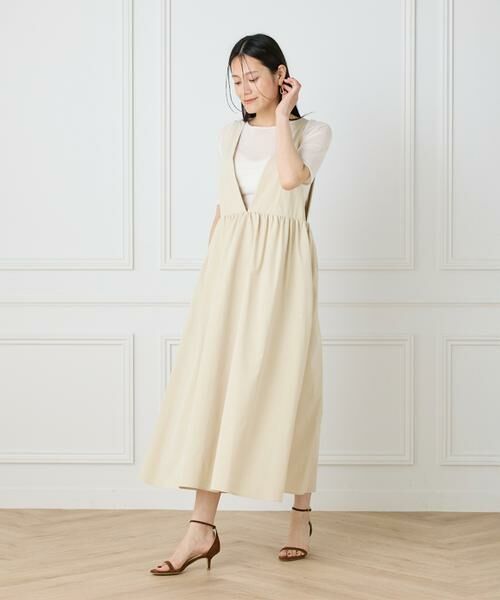 I.T.'S. international / イッツインターナショナル ミニ丈・ひざ丈ワンピース | Vラインワンピース | 詳細7